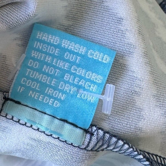 J. McLaughlin Navy Zebra Strip Catalina Cloth Long Sleeve Dress - Picture 8 of 8